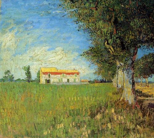 Farmhouse In A Wheatfield