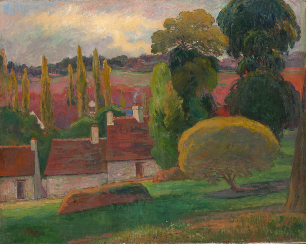 ‘A Farm in Brittany’ by Paul Gauguin. Circa 1894.