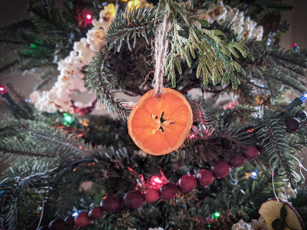 Orange Christmas Ornament