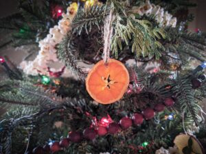 Orange Christmas Ornament