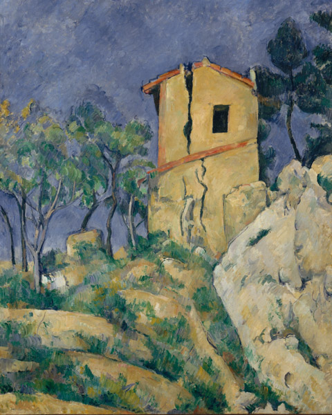 "The House with the Cracked Walls" by Paul Cézanne. 1892–94.