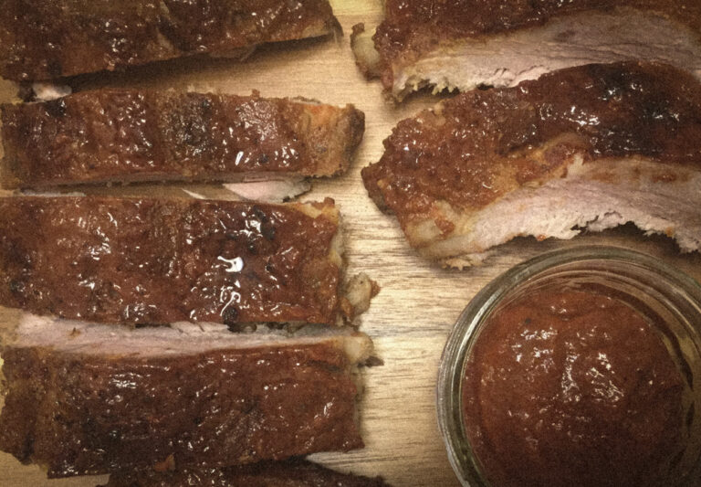 Cajun Pork Ribs with Whiskey Bacon Barbecue Glaze – Hearth & Field