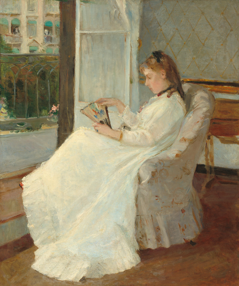 "The Artist's Sister at a Window" by Berthe Morisot. Oil on canvas. 1869.